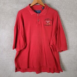 Louisville Cardinals Shirt  Men XL Red Polo Chesterfield Worldwide NCAA Football